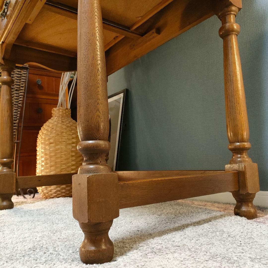 アンティーク・ロールトップデスク(蛇腹) 開閉式スライドシャッター