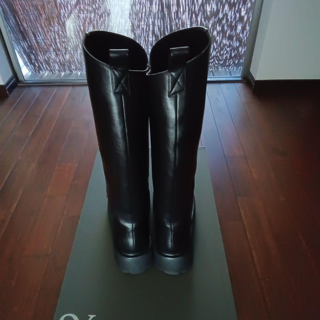 美品 SYユナイテッドアローズ <SY>ボリュームソールプレーンロングブーツ厚底