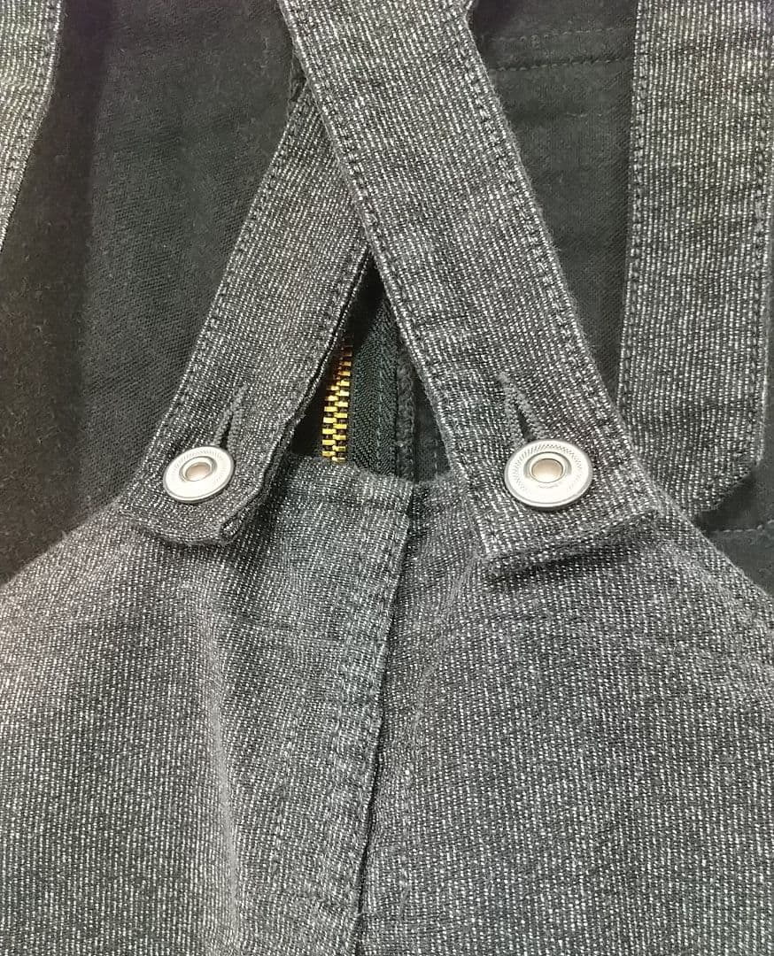 価格変更 Fob factory F0466 ダークグレーオーバーオール