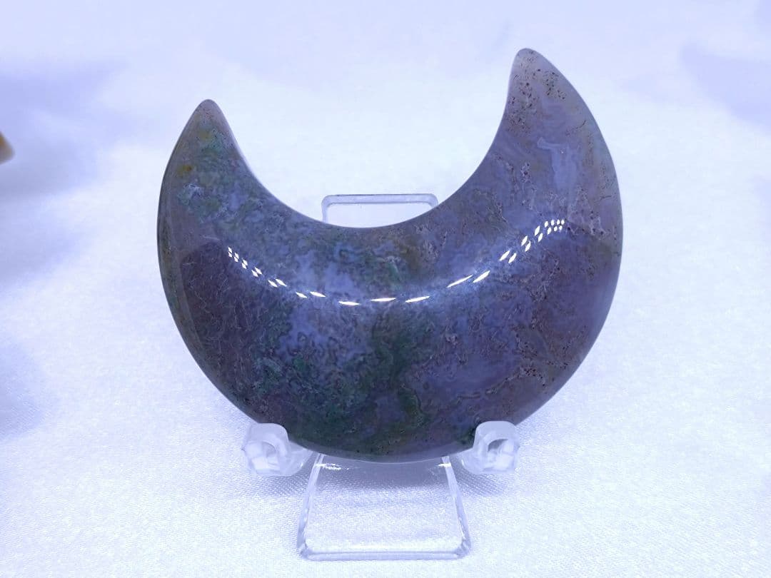 オーシャンジャスパー　星　モスアゲート　三日月　4点セット　癒し　才能　握り石