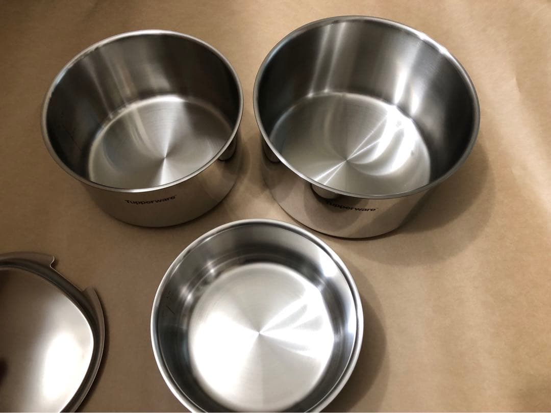 未使用　Tupperware タッパーウェア　コンパクトクックウェア 鍋セット