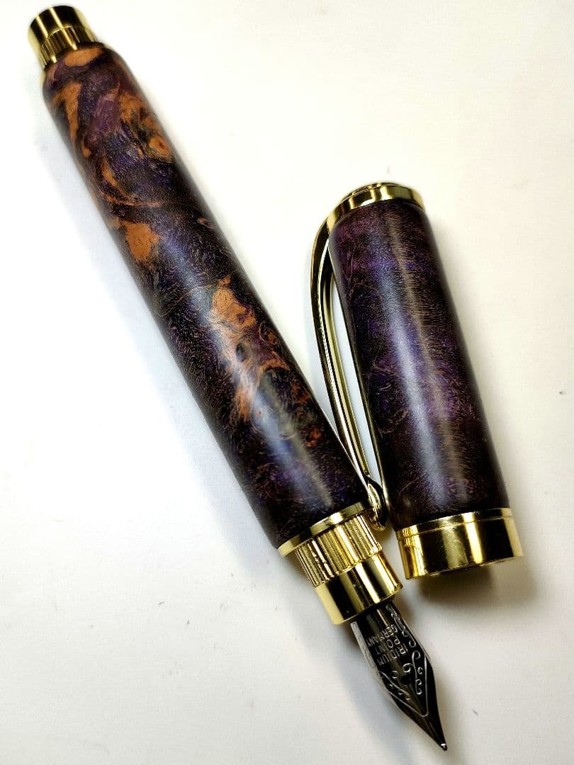 【メープルバールスタビライズドウッド】グラデュエイト万年筆