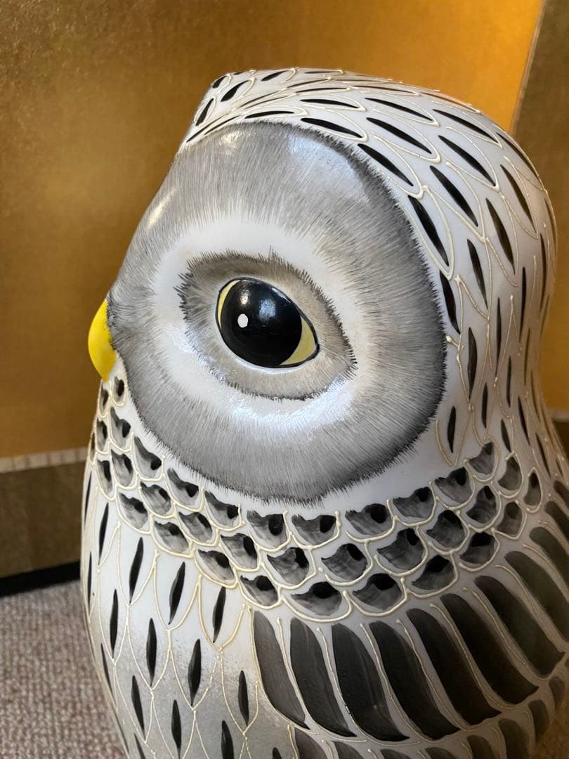 フクロウの置物 特大