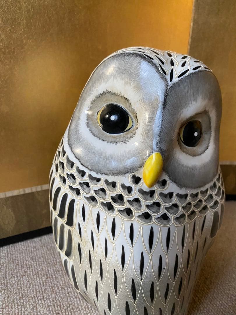 フクロウの置物 特大