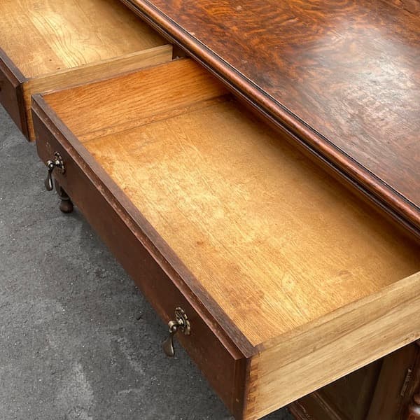 イギリスアンティーク　ミラーバックサイドボード　キャビネット　リビングボード