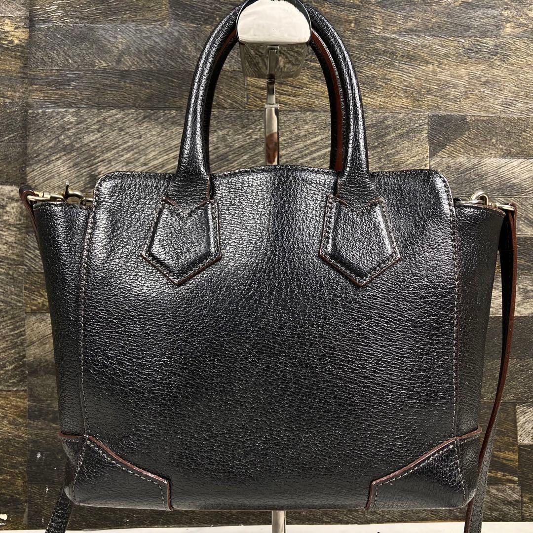 ヴィヴィアンウェストウッド ハンドバッグ 2way オーブロゴ レザー ブラック