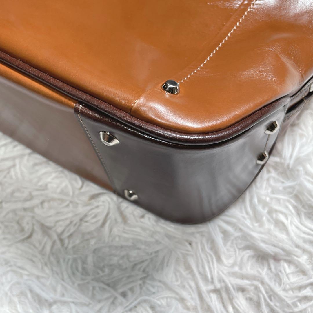 未使用　キーファーノイ　ビジネスバッグ　レザー　ブラウン　キャメル