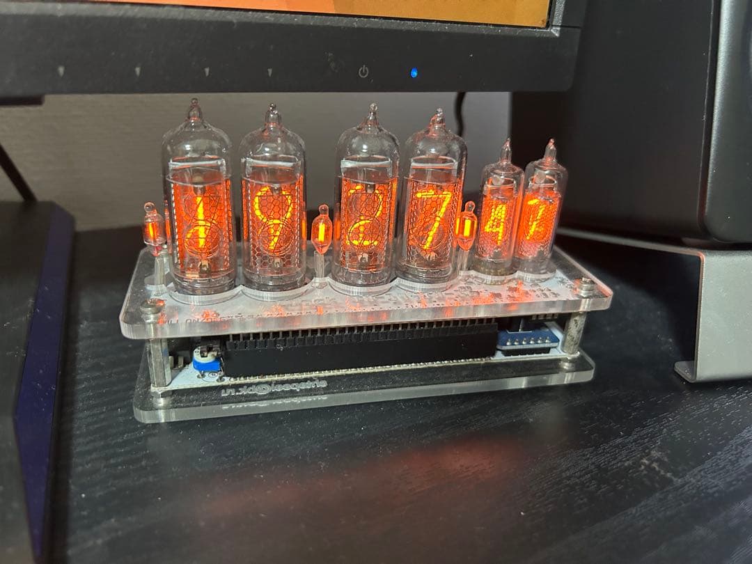 実物　ニキシー管時計 IN-14 IN-16 