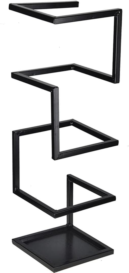 スリムデザイン傘立て，長傘と折りたたみ傘対応，玄関収納に最適，ブラック