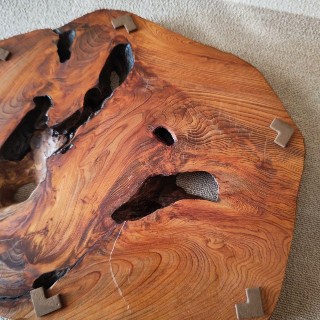 屋久杉　花台　台座　盆栽台　香炉台　飾り台　脚付