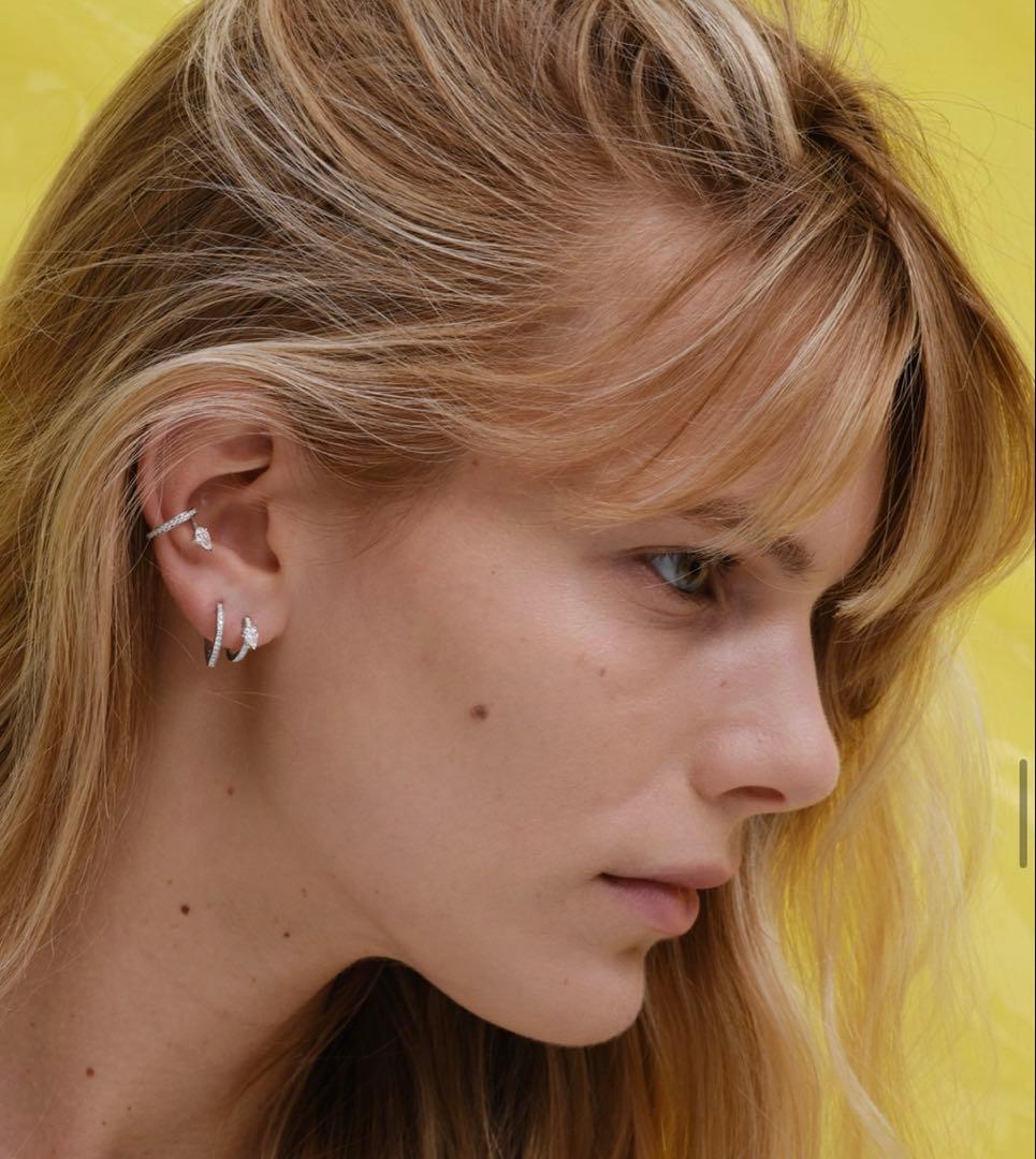 専用＊レポシ Antifer ホワイトゴールド パヴェダイヤモンドピアス