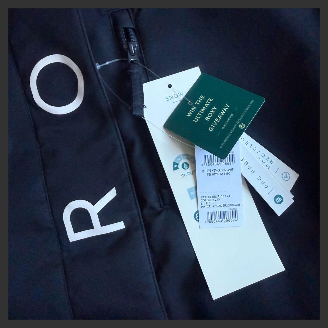 ROXY レディース スノーボードウェア ジャケット ブラック Lサイズ