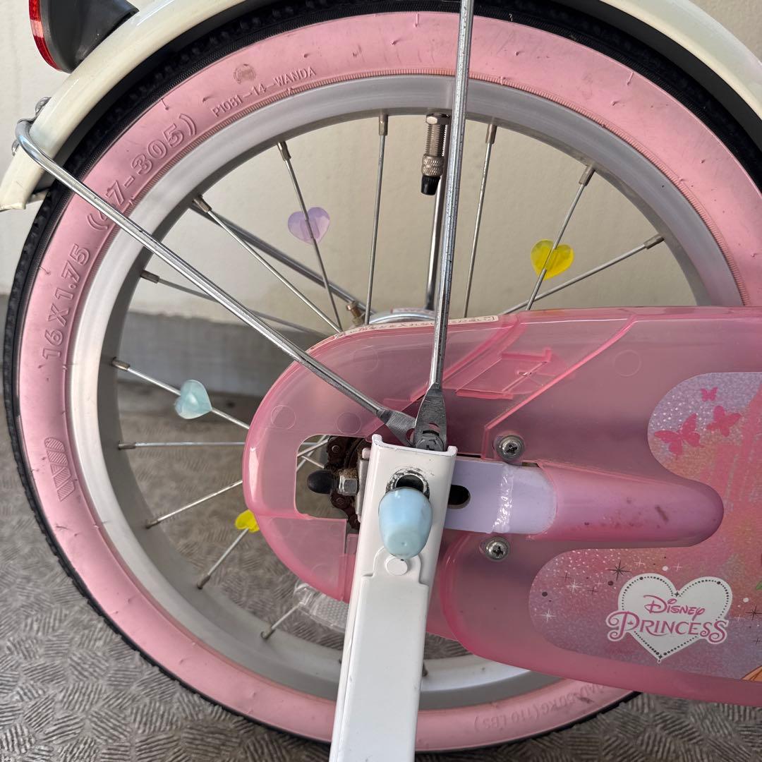 【室内保管】16インチ ides ディズニープリンセス 自転車 【直接引渡】