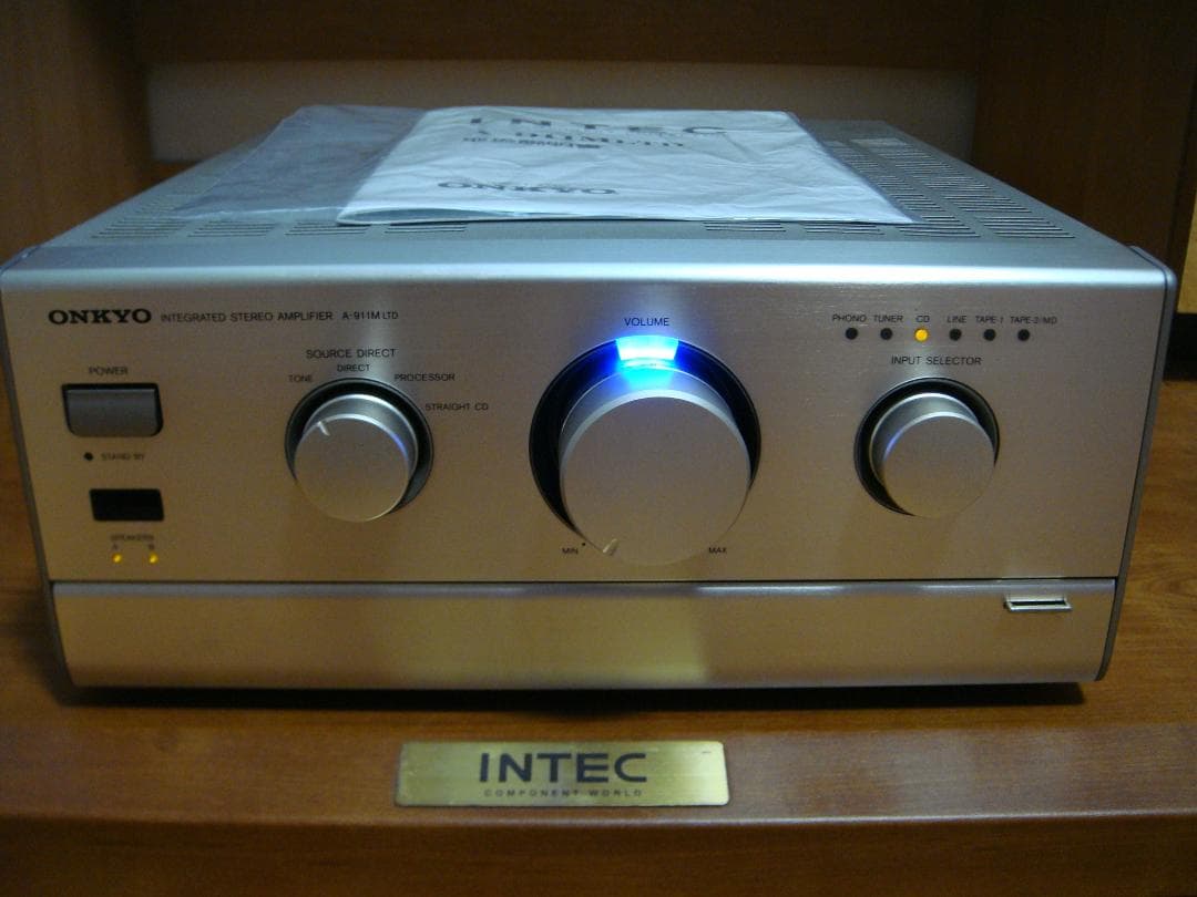 整備済 ONKYOオンキョー INTEC275アンプ A-911M LTD取説付