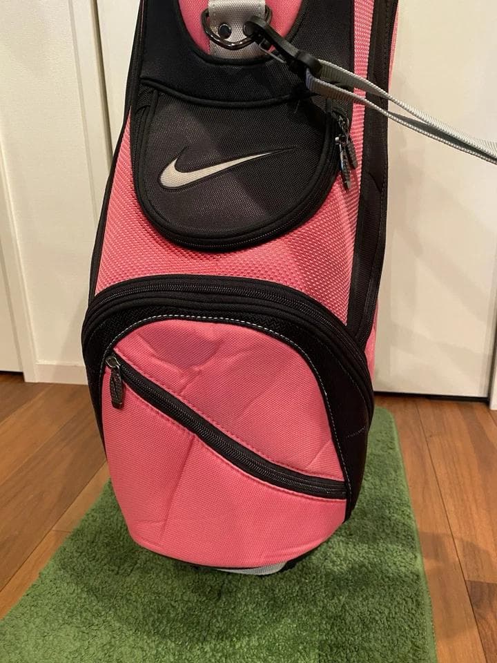 ナイキ レディース ピンク 軽量 ゴルフバッグ カート キャディバッグ レア