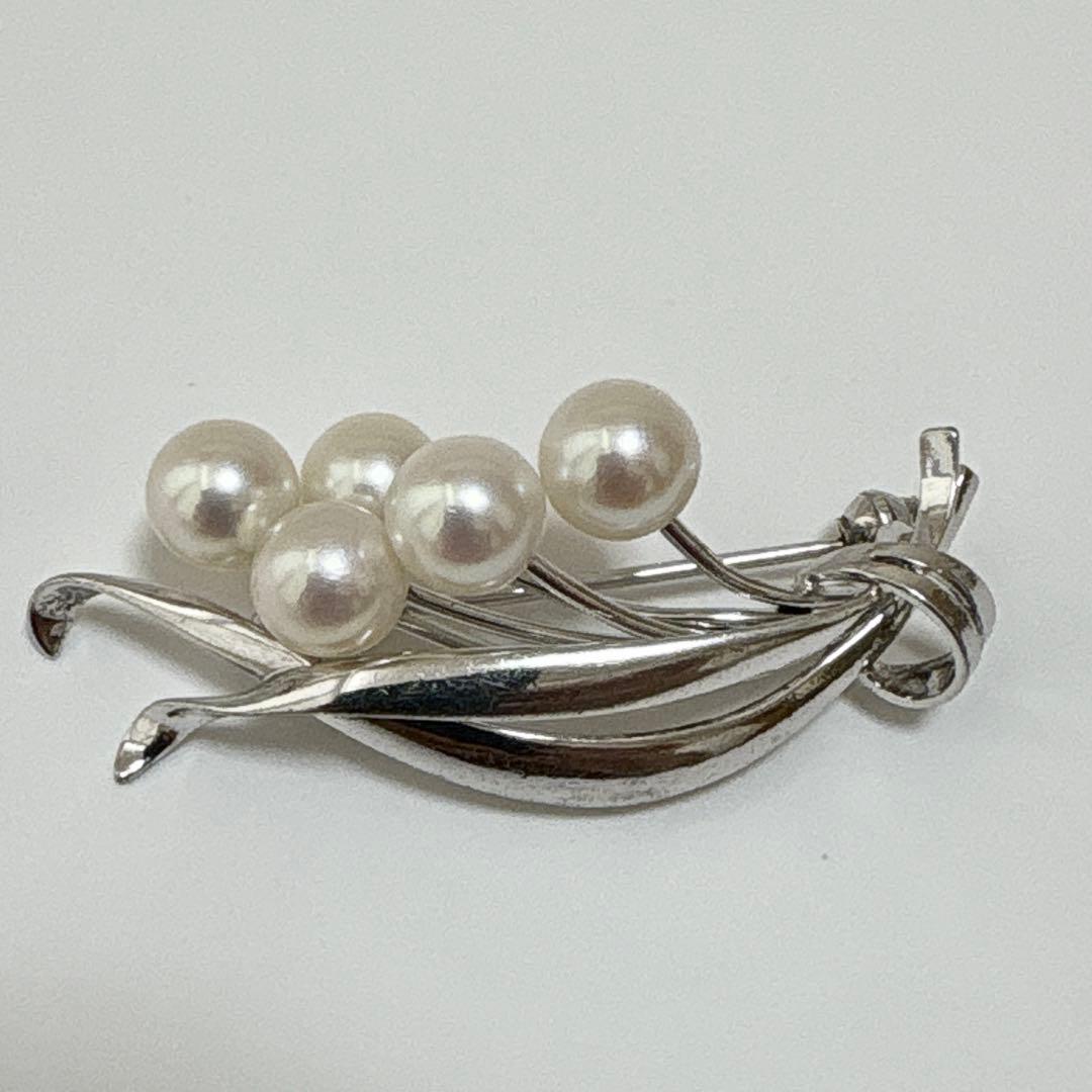 皇室御用達 MIKIMOTO ミキモト アコヤ真珠 パール ブローチ コサージュ