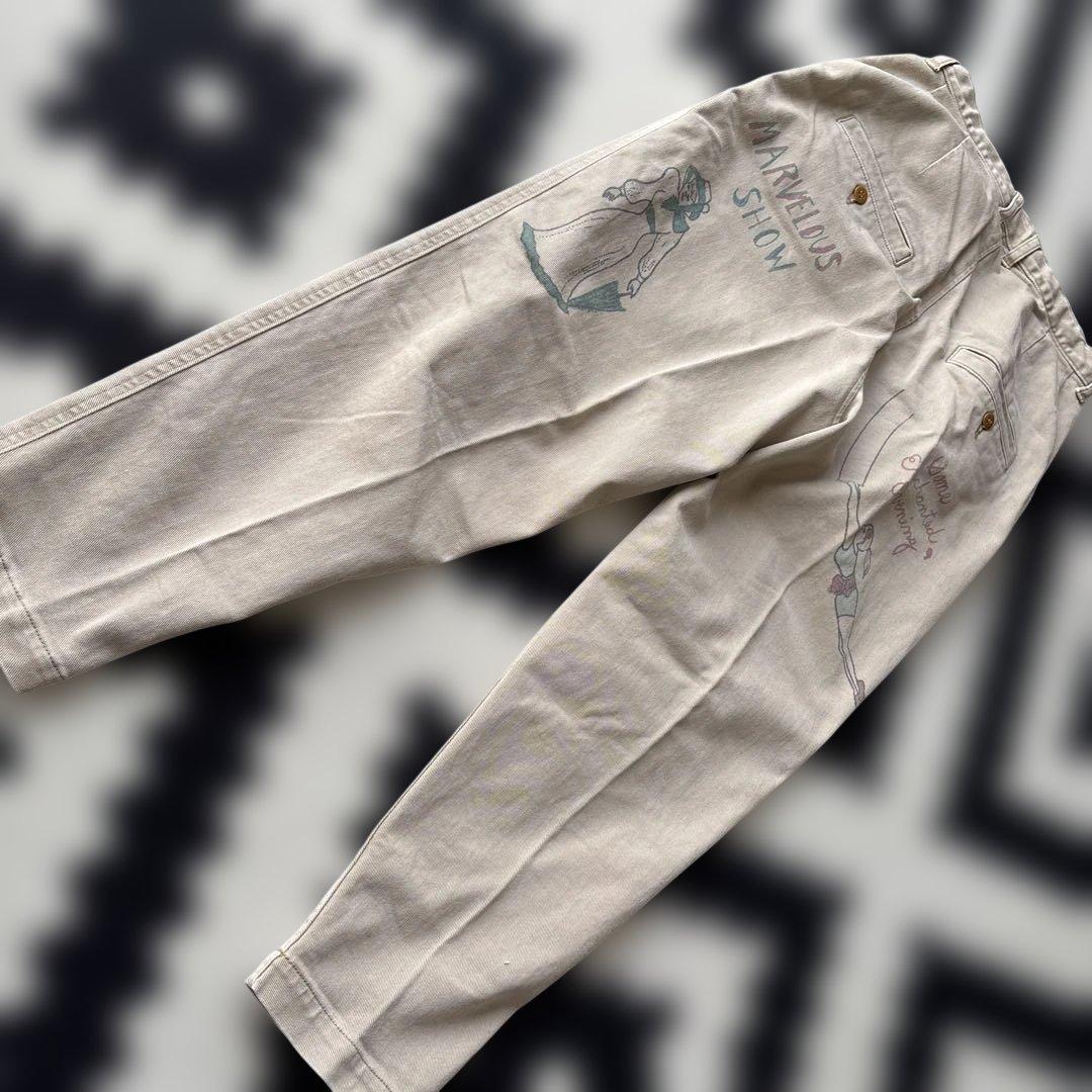 gotohollywood 01 サーカスパンツ　ベージュ