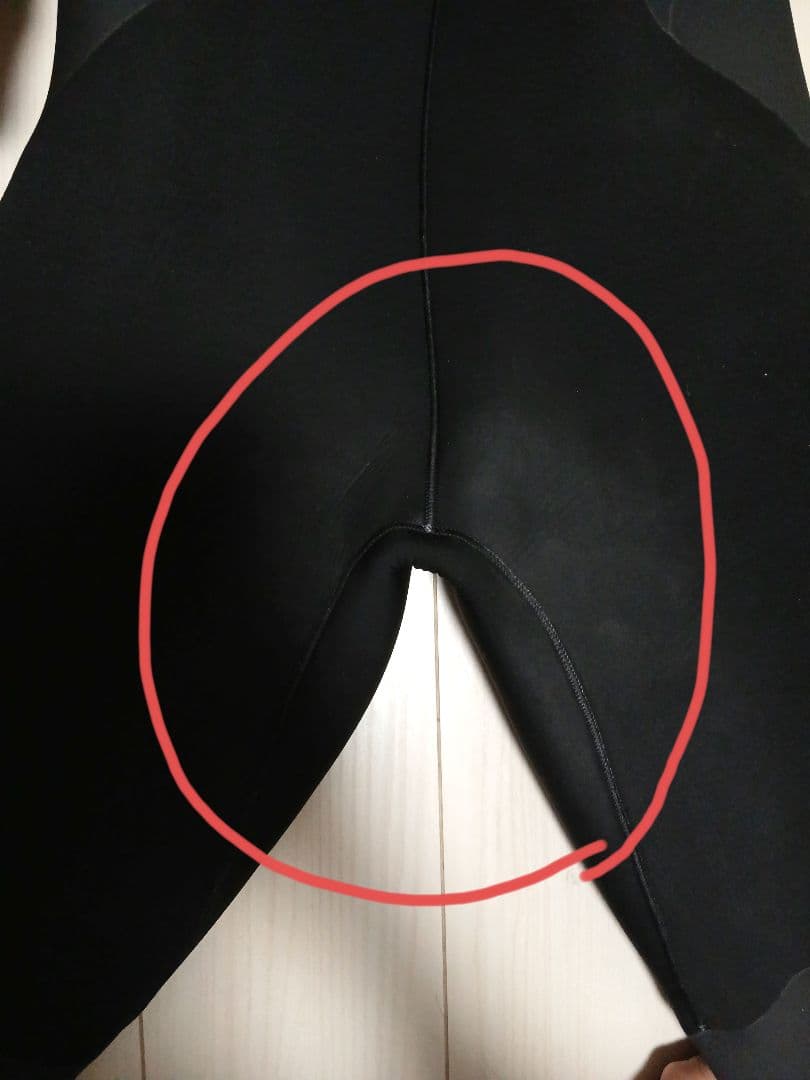 FELLOW メンズ セミドライ ロングチェストジップ 5x3mm XLBサイズ