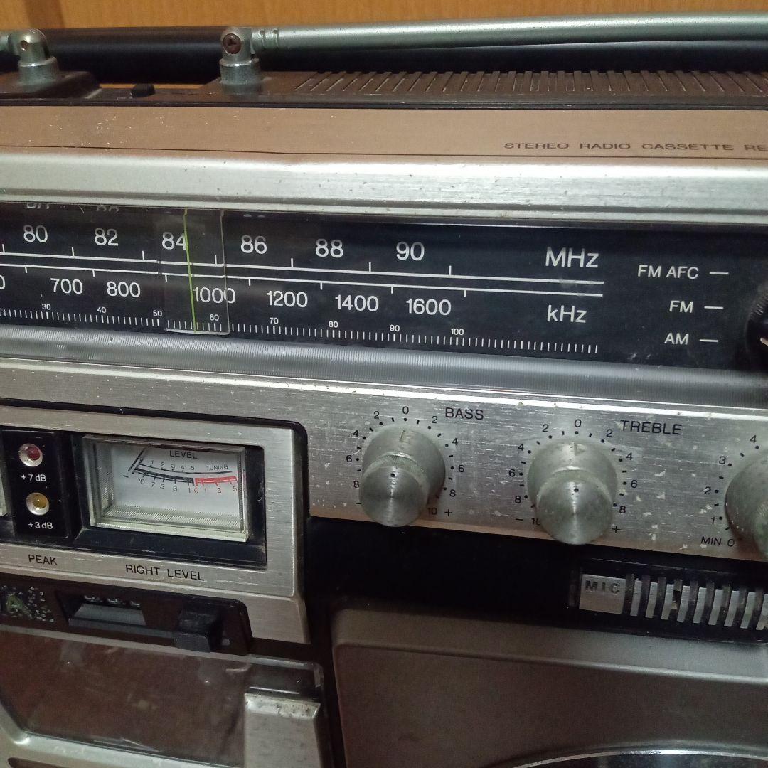 AIWA アイワ 大型ラジカセ CS-80 昭和レトロ ラジカセ通電確認品