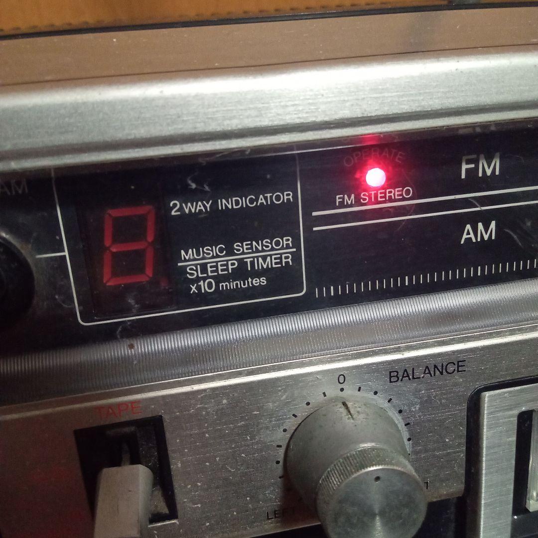 AIWA アイワ 大型ラジカセ CS-80 昭和レトロ ラジカセ通電確認品