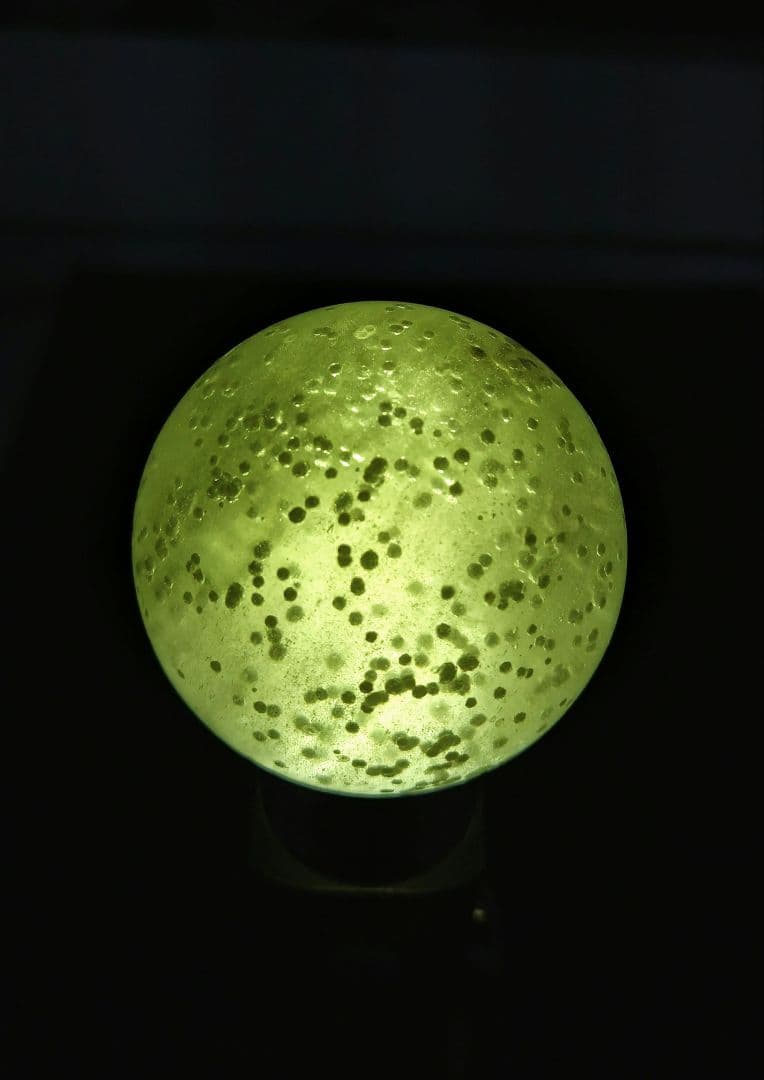 【高品質】リビアングラス　スフィア　約４０㎜　珍品　希少　レア　ガラス　隕石