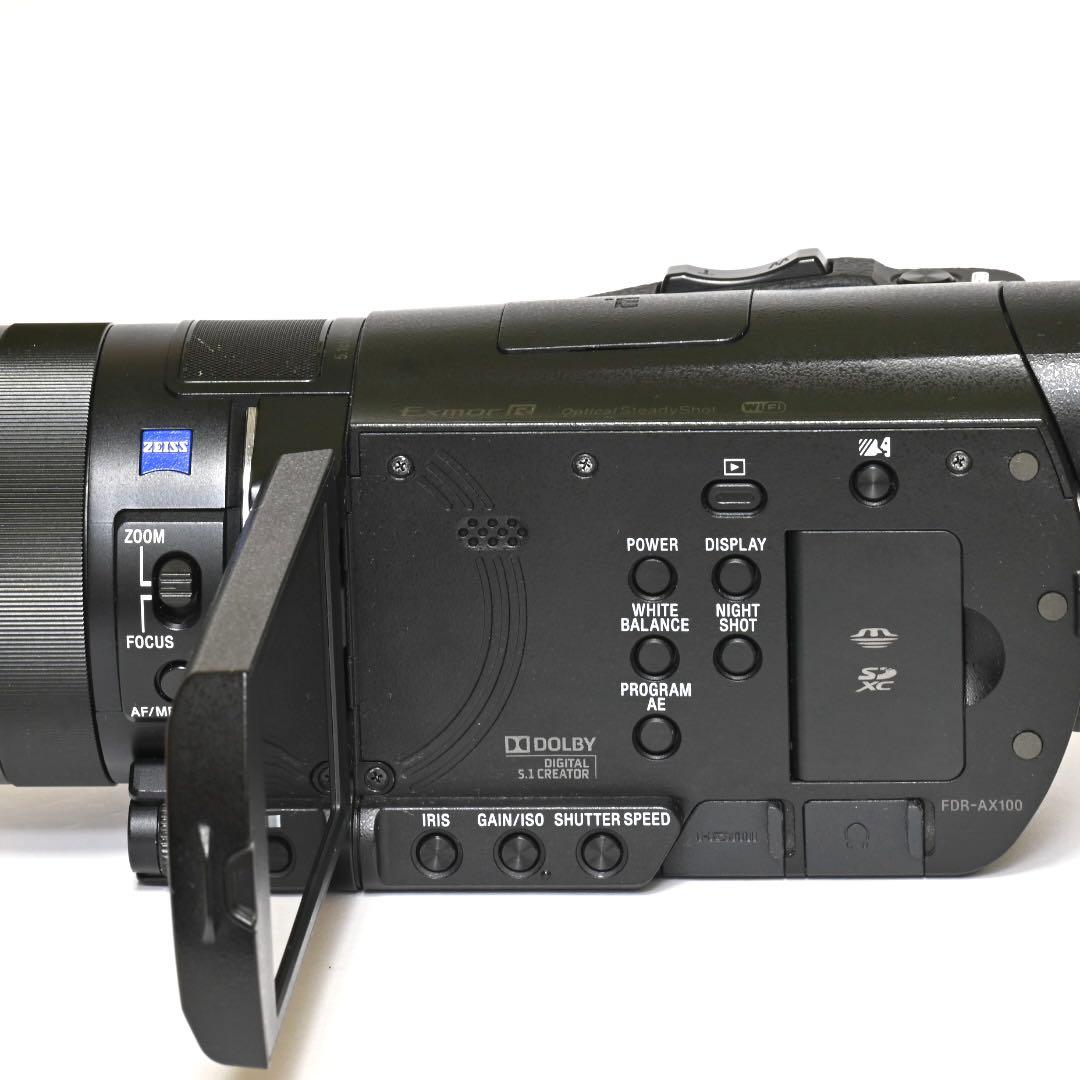 【SONY】FDR-AX100 4K ビデオカメラ ブラック