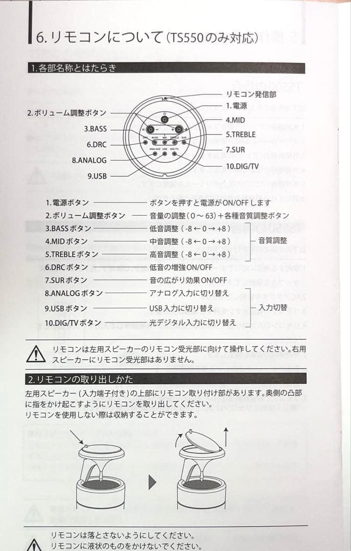 Egretta TS550ステレオ/ TVスピーカー