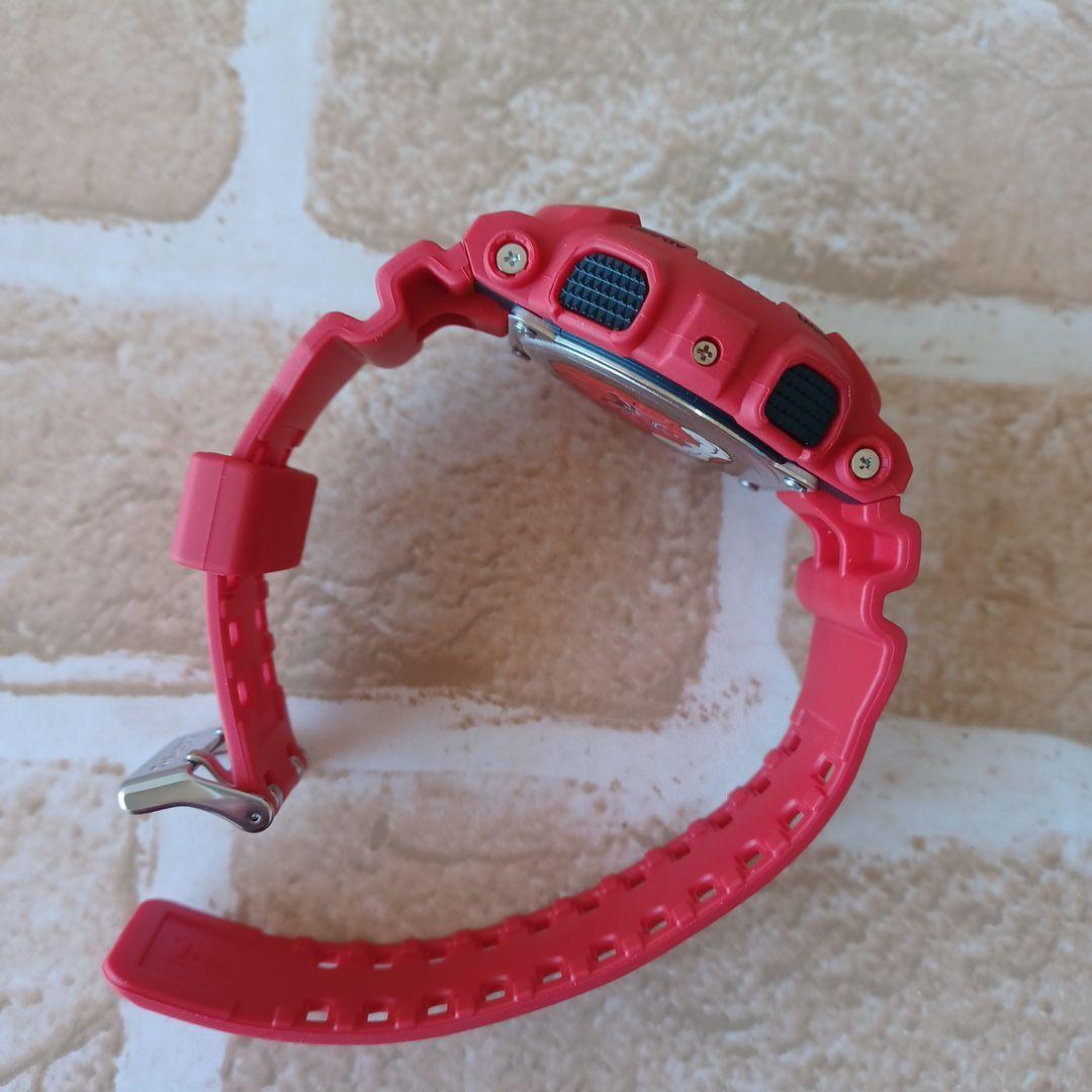 CASIO G-SHOCKジーショック腕時計 紅レッド　男梅コラボカラー