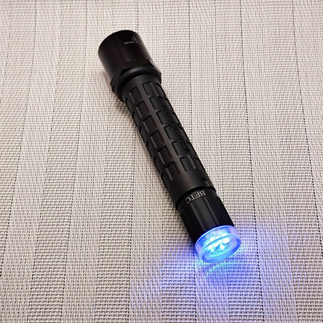 SUREFIRE G3＋NEXTORCH FR-1リング＋青色発光テールキャップ