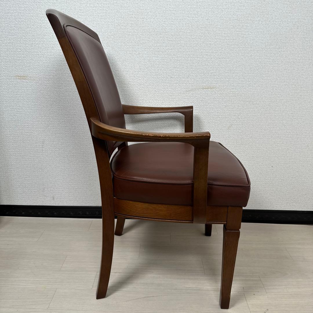 マルニ木工 地中海シリーズ 本革チェア ダイニングチェア アームチェア ※i4※