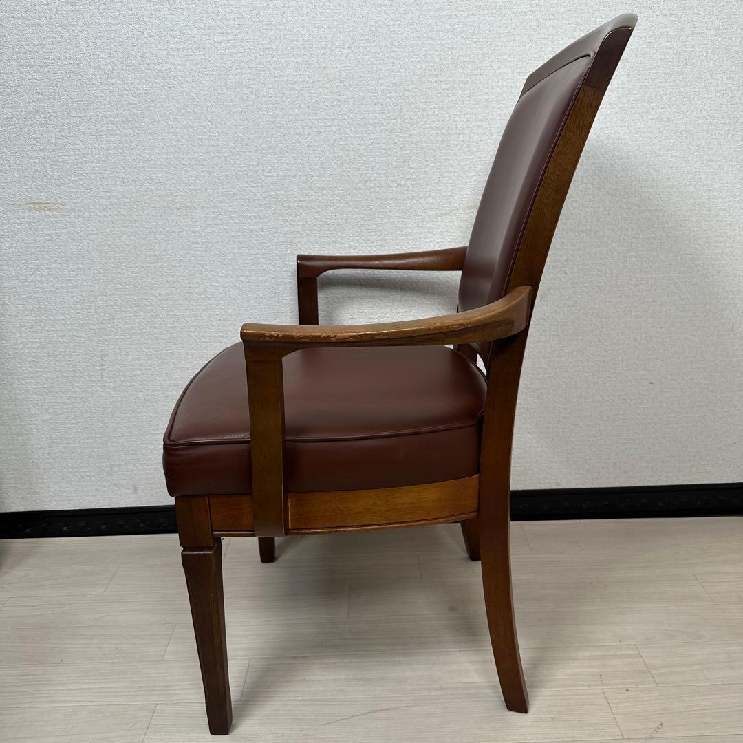 マルニ木工 地中海シリーズ 本革チェア ダイニングチェア アームチェア ※i4※