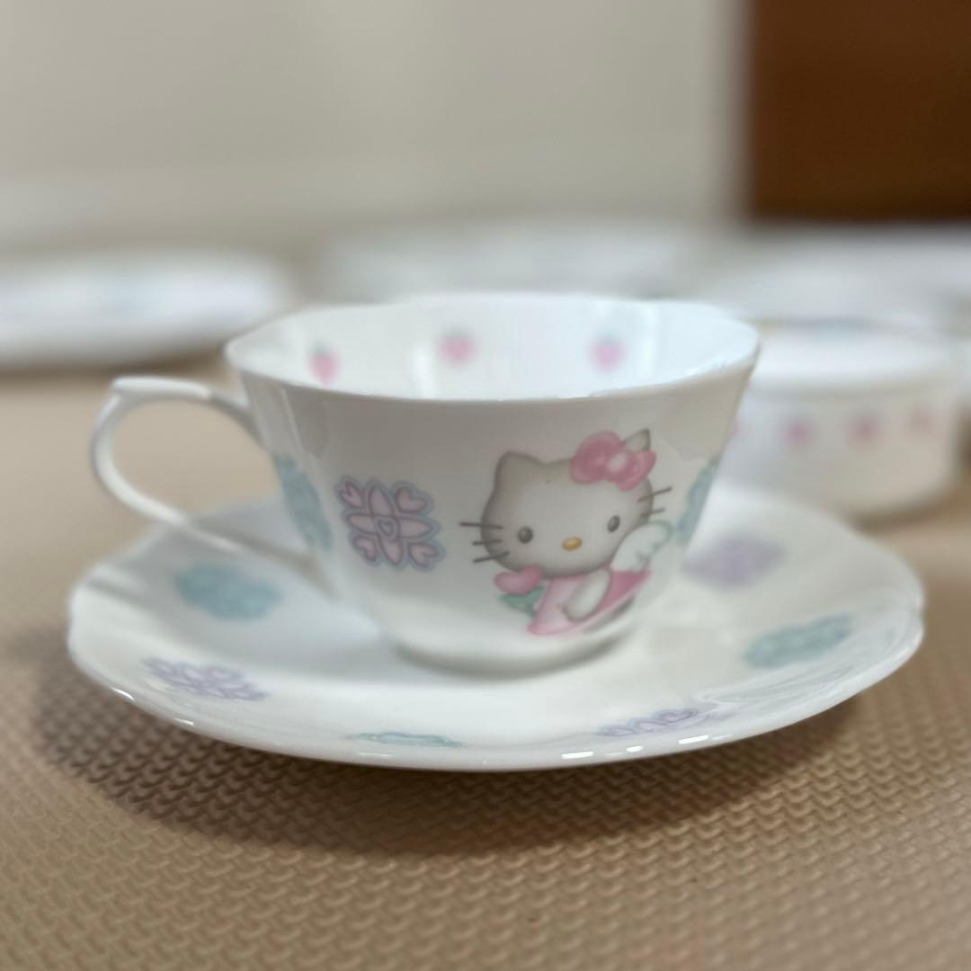 ハローキティ エンジェル 皿 8点セット NIKKO サンリオ 箱シール付き