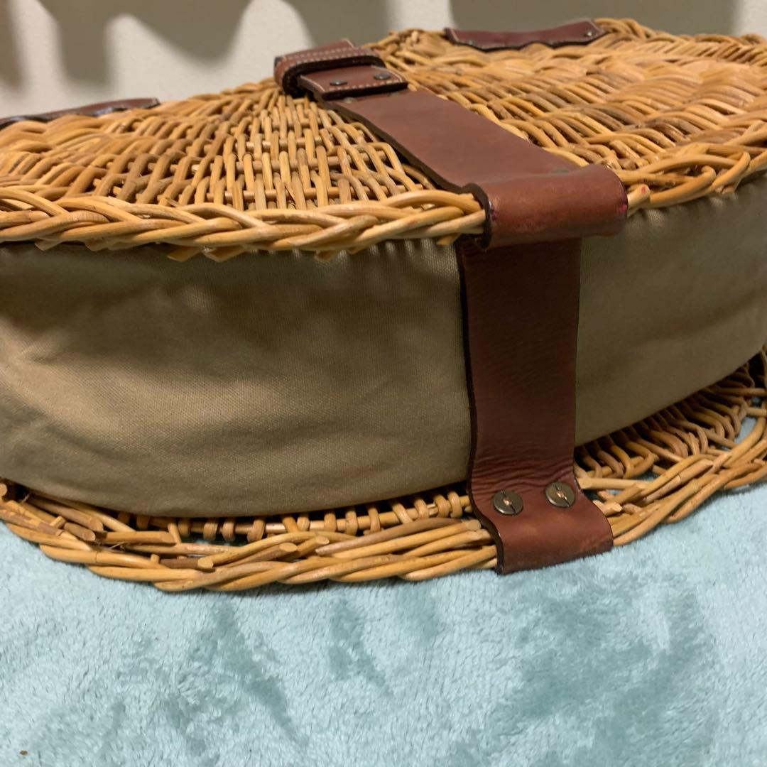 エバゴス ebagos 紅藤 カゴバッグ 扇トート 半円 バスケットバッグ