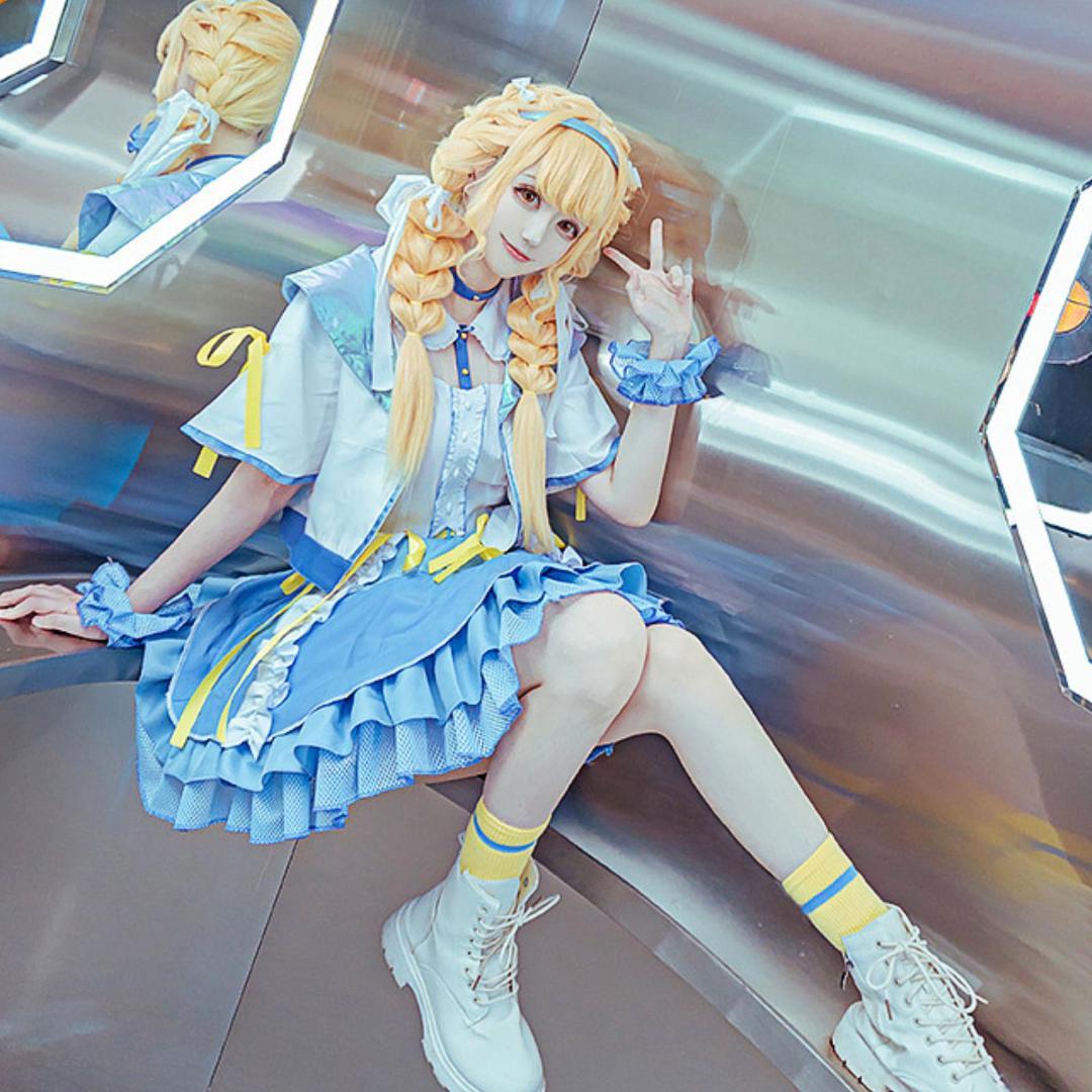 (L) 学園アイドルマスター 学マス 藤田ことね コスプレ アイドル衣装