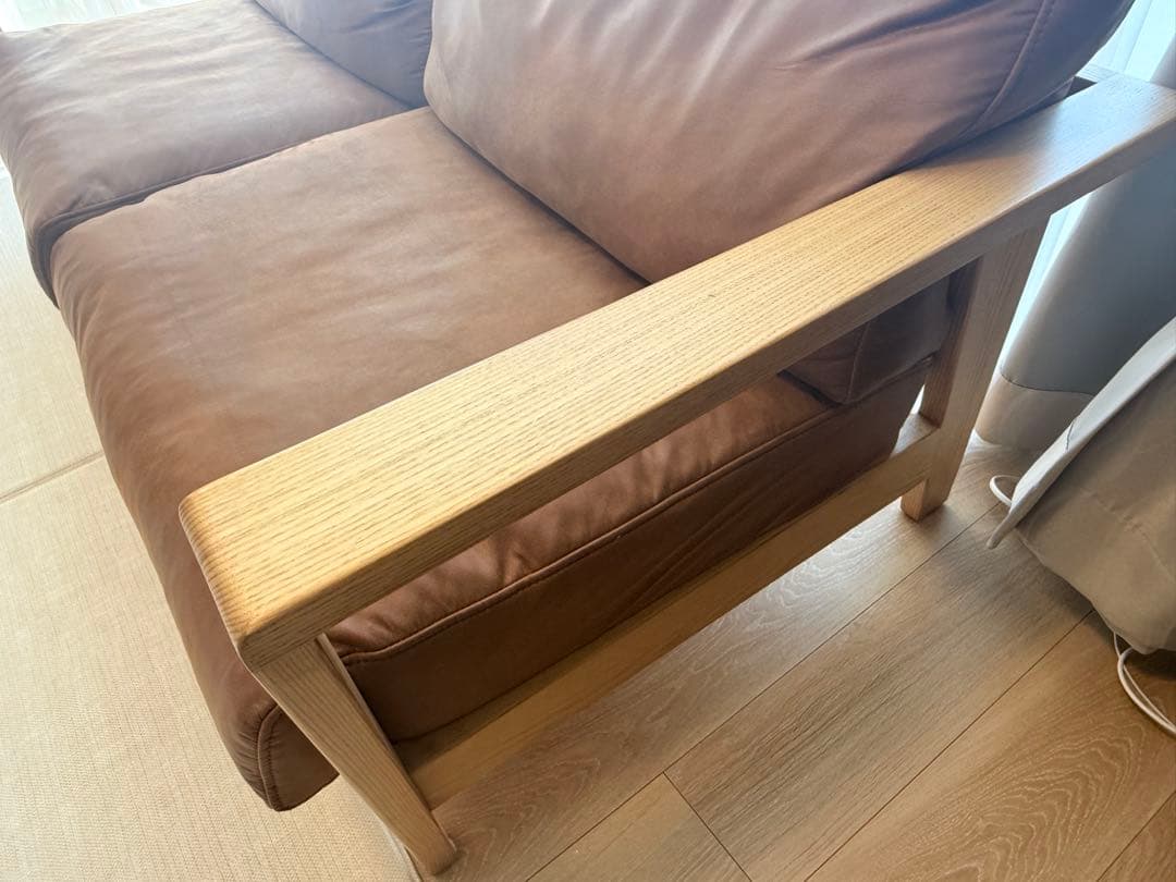 関家具　ダーマⅡ 2人掛けソファ スーパーレザーテックス