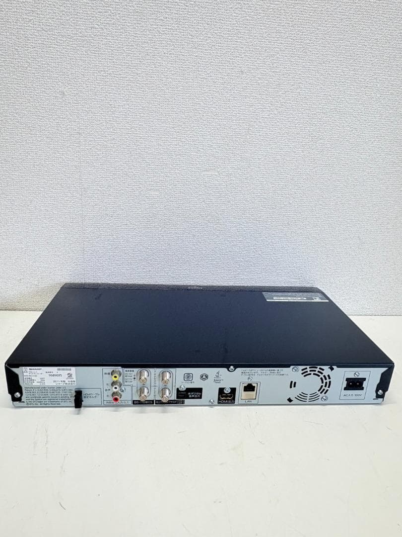 SHARP2011年製 ブルーレイレコーダー （BD-H30）