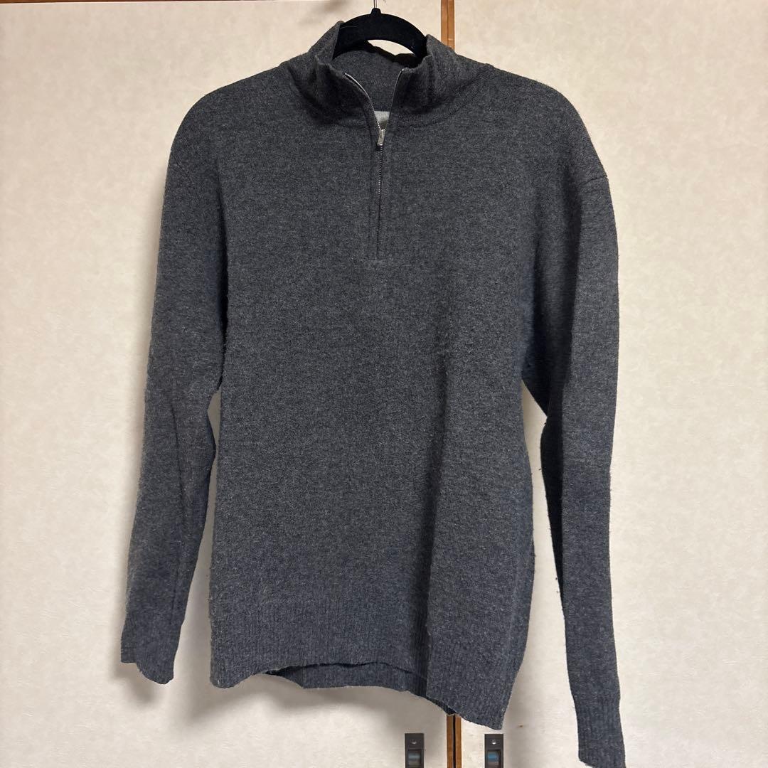 Monzee モンジー ハーフジップ カシミヤ&ウール セーター