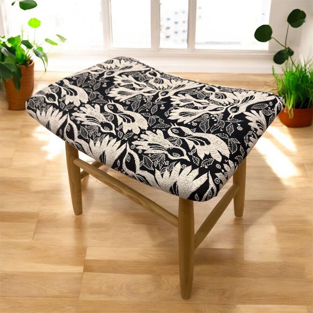 ミナペルホネン生地使用スツール　チェア　オットマン　イス　椅子　家具　インテリア