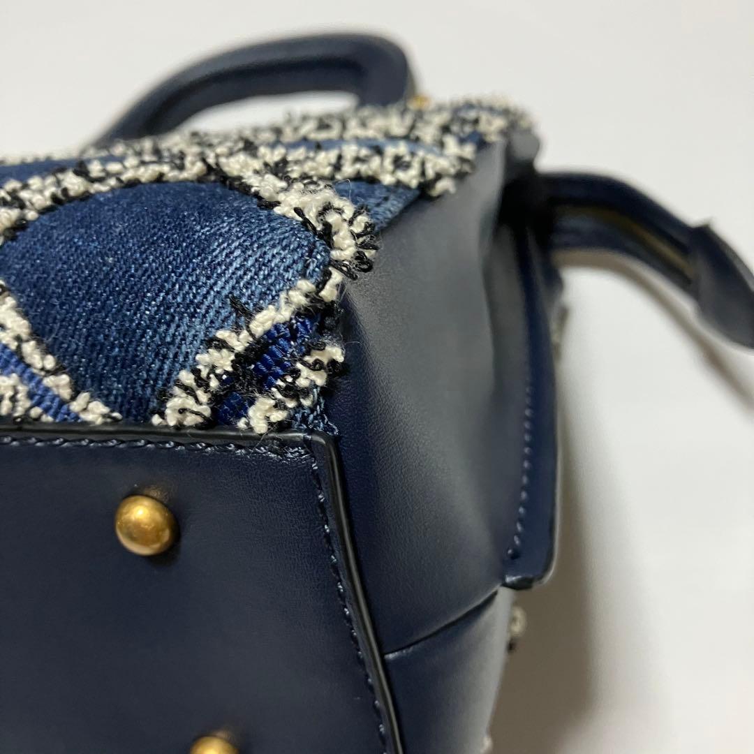 【未使用】ゲス GUESS デニム　ショルダーバッグ ハンドバッグ　2way