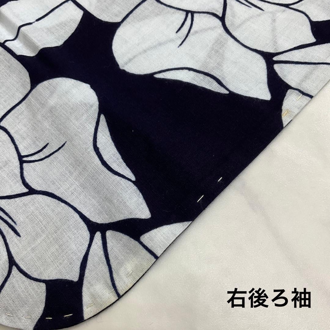 ◆未使用同然◆最高級注染本染◆浴衣◆薔薇◆木綿◆仕付◆裄67丈161.5