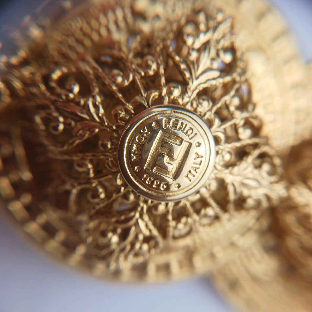 FENDI フェンディ バレッタ ヴィンテージ アンティーク オールド ゴールド