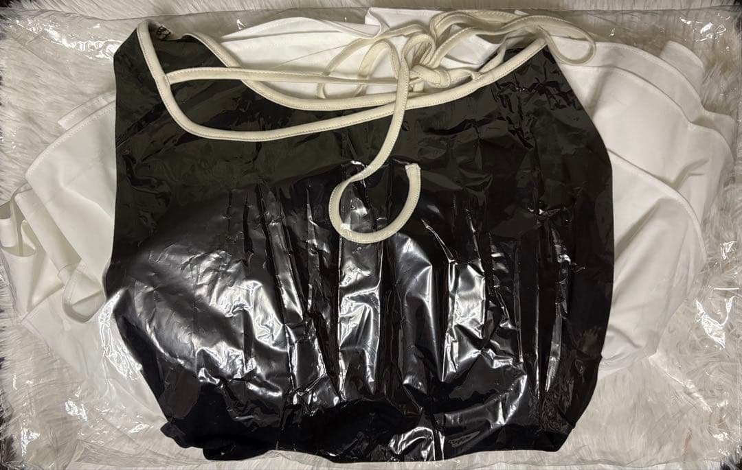 Darich デザインネックリボンミニワンピース ブラック