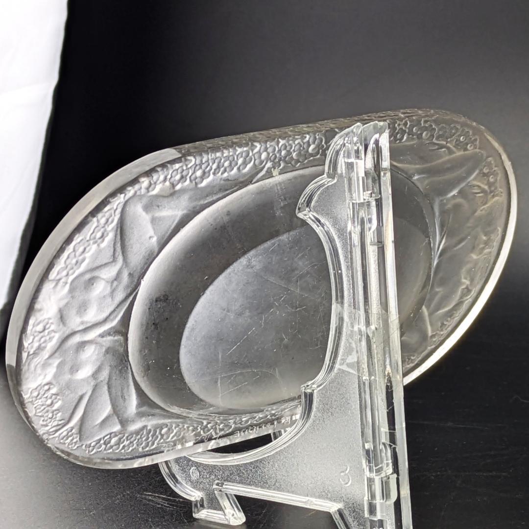 ルネ・ラリック初期作 Médicis 1924 葡萄と裸婦文 フロスト加工お買得