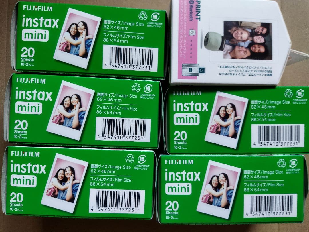 チェキ INSTAX Palとinstax mini film 2本パック5個