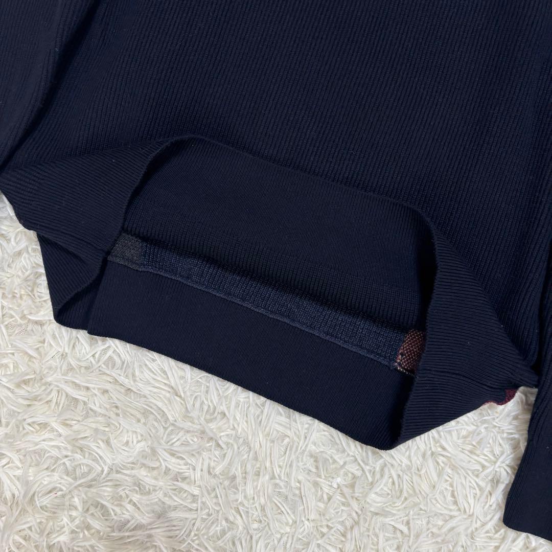 ✨️極美品 ブラックレーベルクレストブリッジ チェック パッチワーク ニット M
