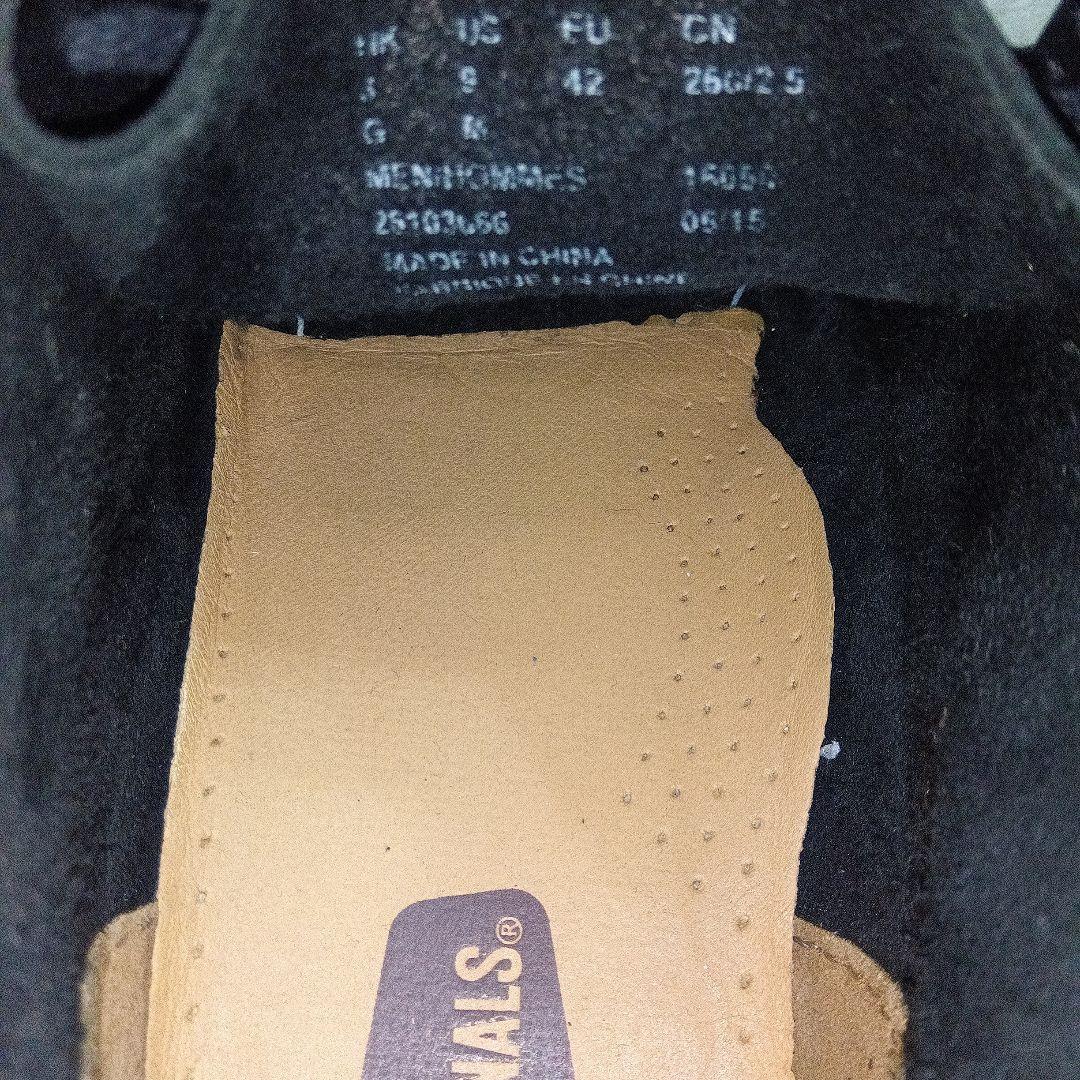 ほぼ新品　Clarks ワラビーブーツ　レザー　ブラック　26㎝