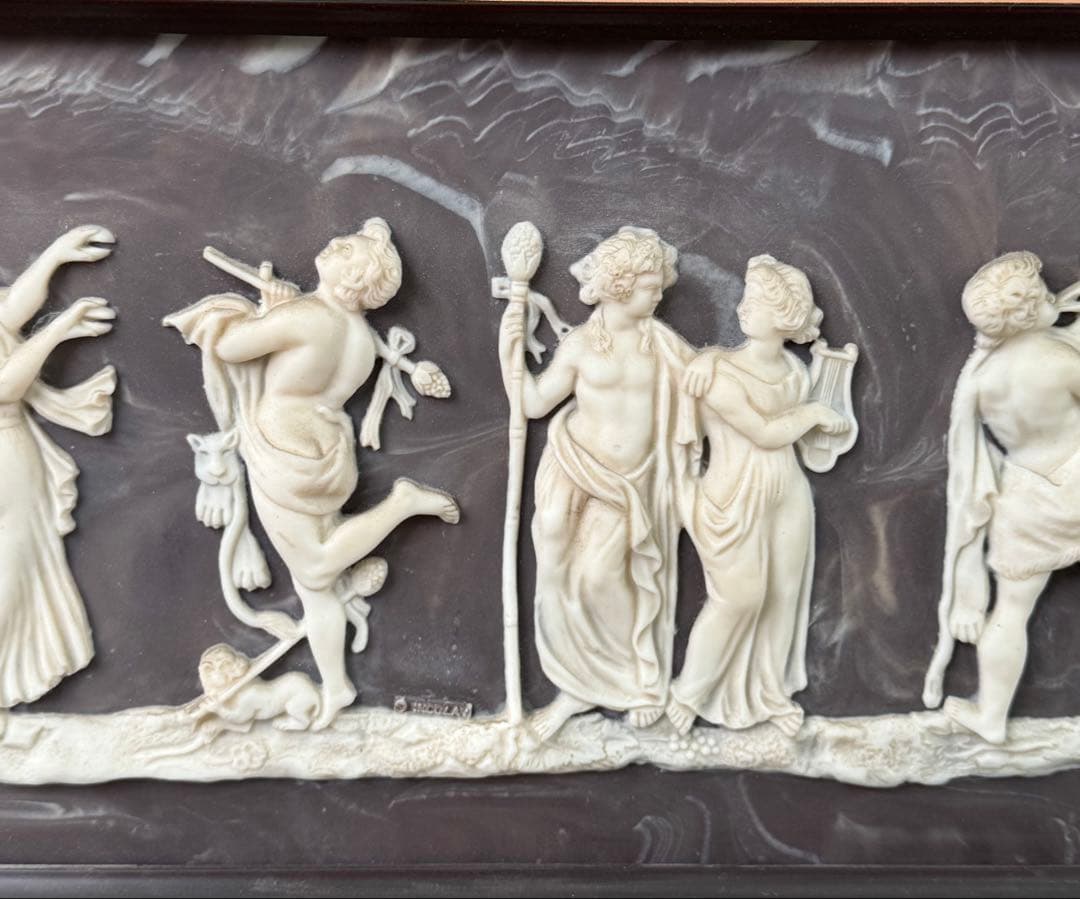 インコレ　カメオアート　額装　バッカなリアン　送料込み250328