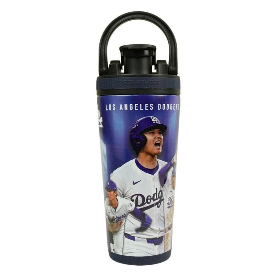 新品MLB公式ドジャース大谷翔平26ozステンレススチールボトルワールドシリーズ