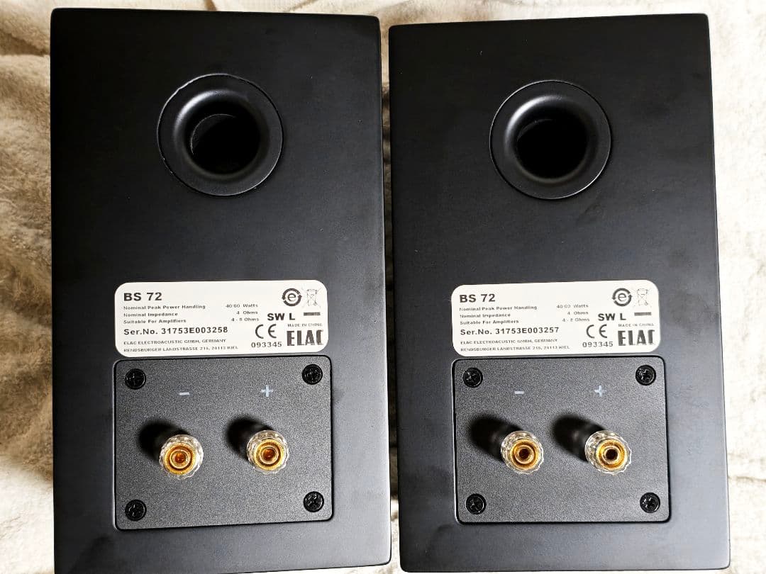 良品 ELAC エラック BS72 ブックシェルフスピーカー スタンド付き