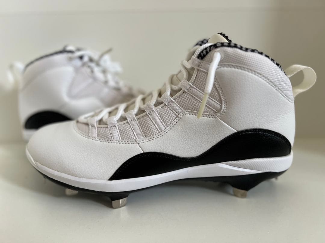ナイキ ジョーダン10白 野球スパイク 28cm